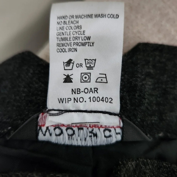 Woolrich | High Waist Straight Leg Onyx Heather Trouser Dress Pants - Size 6 - Picture 10 of 10